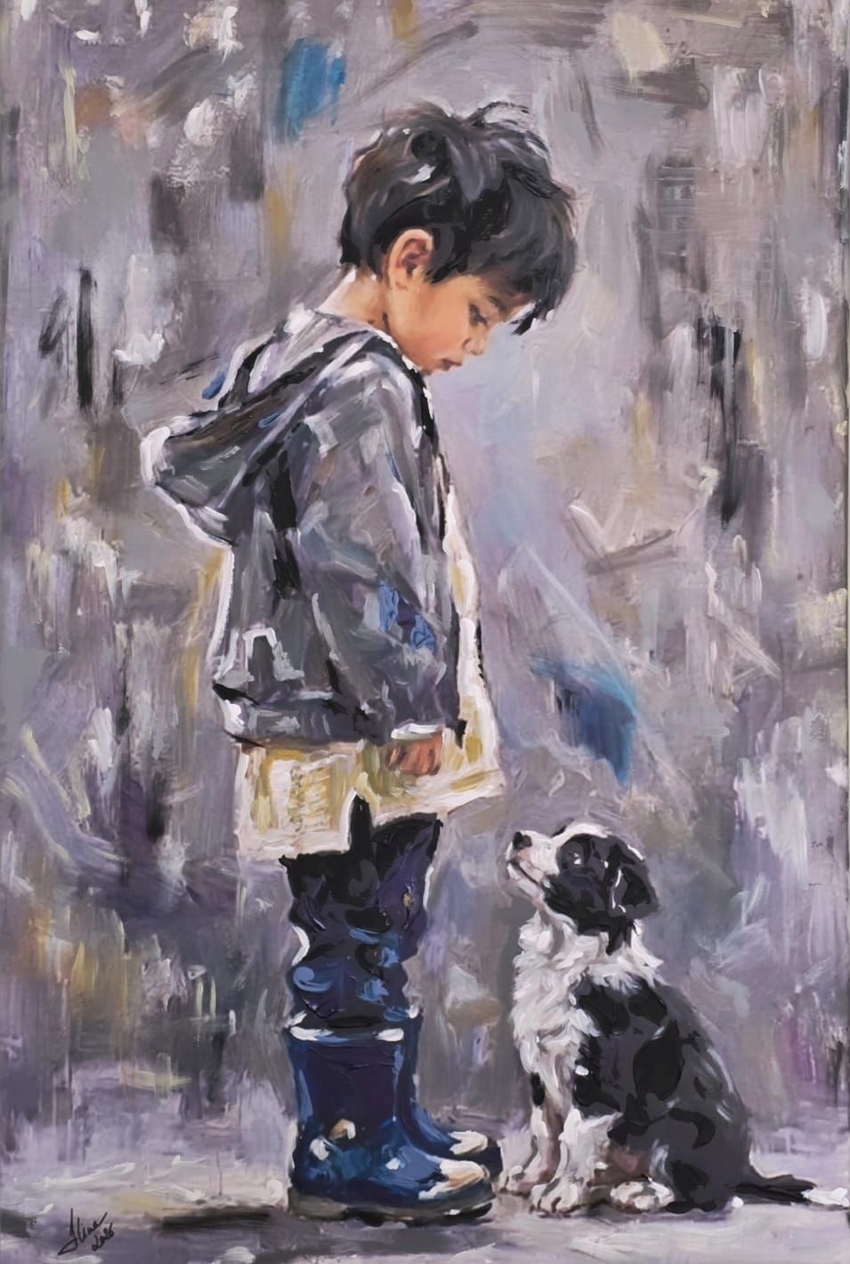 ArteDiAlina.com painting: A faithful friend